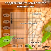 Термометр-гигрометр "Табличка", дерево