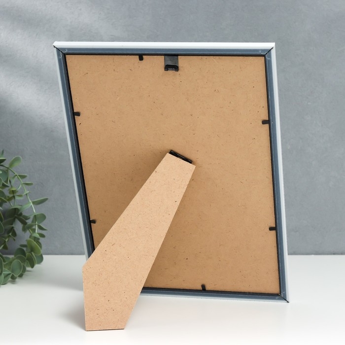 Фоторамка пластик Фоторамка пластик "МИРАМ" 21х29,7 см, (A4) белый (пластиковый экран)