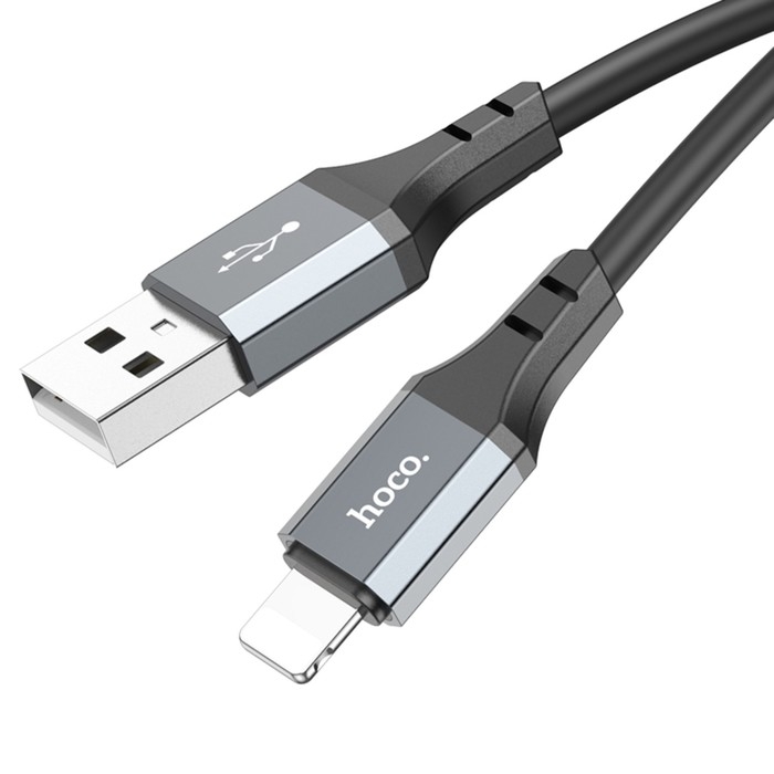 Кабель Hoco X92, Lightning - USB, 2.4 А, 3 м, оплётка силикон, чёрный Кабель Hoco X92, Lightning - USB, 2.4 А, 3 м, оплётка силикон, чёрный