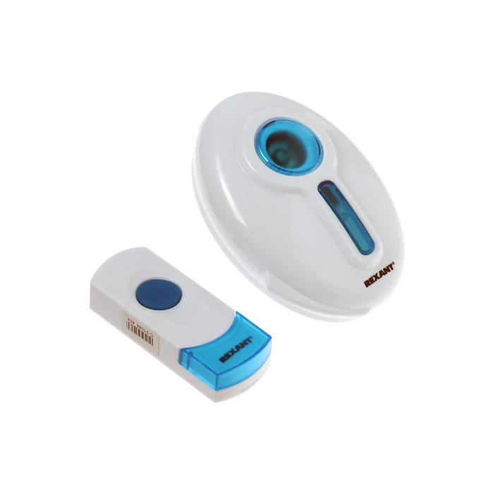 Звонок REXANT RX-6, беспроводной, 32 мелодии, 100 м, от батареек/220 В, белый Звонок REXANT RX-6, беспроводной, 32 мелодии, 100 м, от батареек/220 В, белый