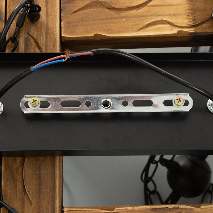 Люстра Люстра "Хольми" 8хЕ27 40Вт черный 68х68х100 см