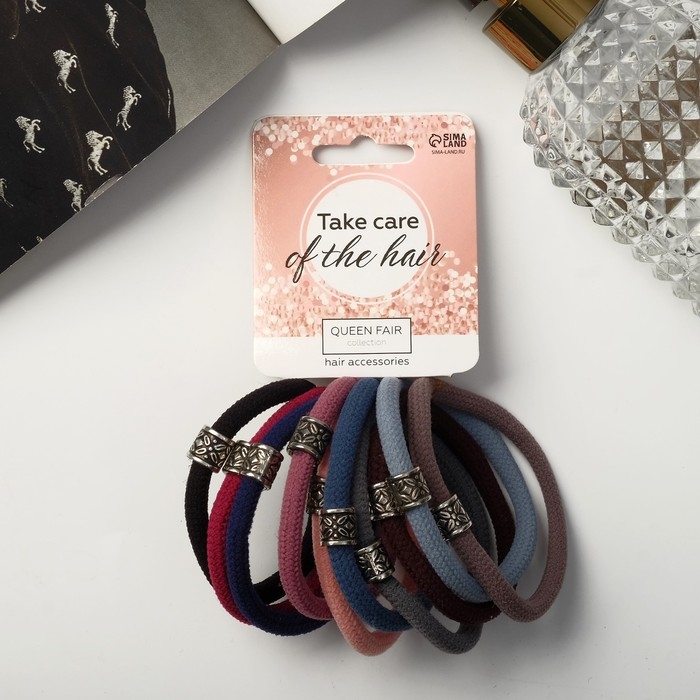 Резинка для волос Резинка для волос "Спорт экстра" (набор 10 шт) классика орнамент, 5 см