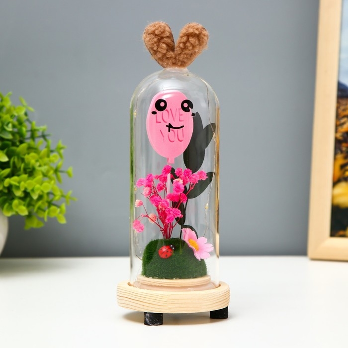 Ночник колба Ночник колба "Летний день" LED от батареек 3хLR44 7,5х7,5х19 см RISALUX