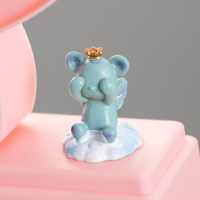 Ночник Ночник "Сердца" 5хLED 4000К 2хАА розовый 20х12х5,5см RISALUX