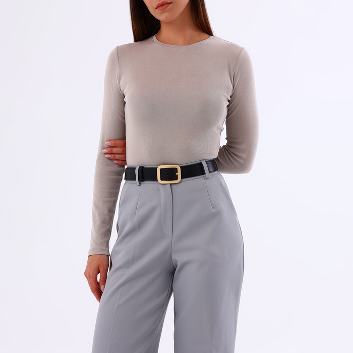 Ремень женский, ширина 3,5 см, цвет чёрный Ремень женский, ширина 3,5 см, цвет чёрный