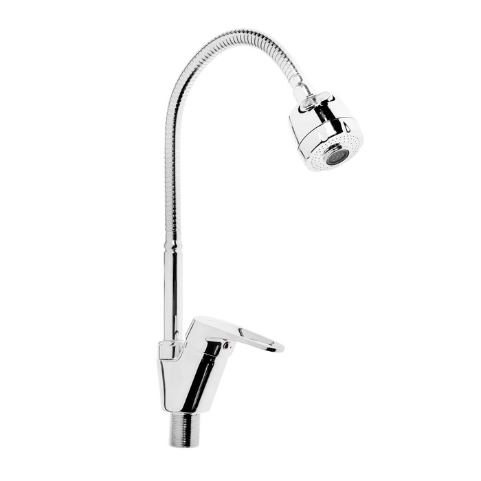 Смеситель для кухни Accoona A4850, однорычажный, гибкий излив, хром Смеситель для кухни Accoona A4850, однорычажный, гибкий излив, хром