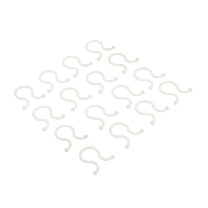 Зажим для проводов ТУНДРА, d=18 мм, цвет белый 20 шт.