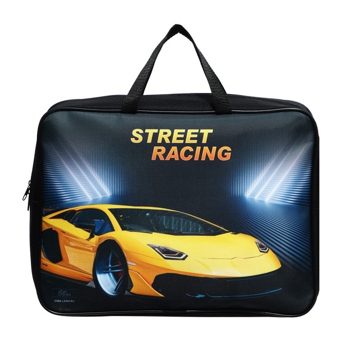 Папка с ручками текстильная А4, 350 х 270 х 100 мм, Calligrata TOP Папка с ручками текстильная А4, 350 х 270 х 100 мм, Calligrata TOP "Тачка"