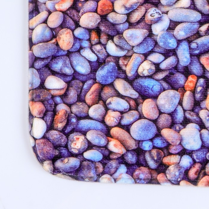 Набор ковриков для ванной и туалета Доляна «Галька», 2 шт: 40×50, 50×80 см