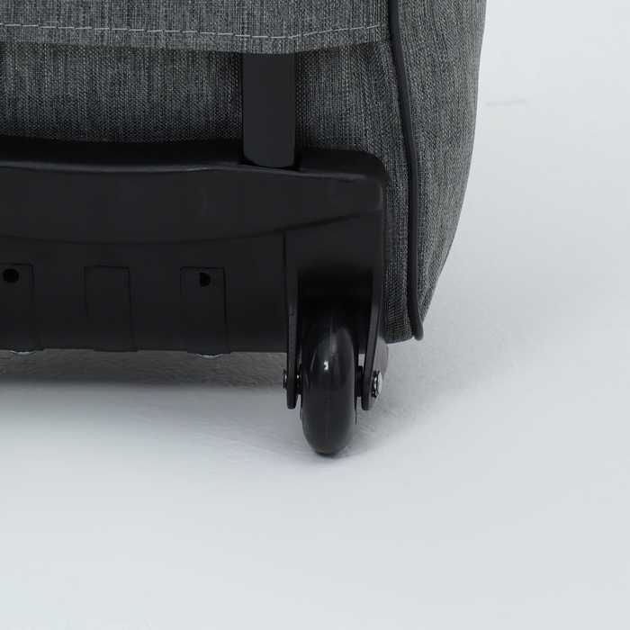 Сумка дорожная на колёсах, наружный карман, цвет серый Сумка дорожная на колёсах, наружный карман, цвет серый