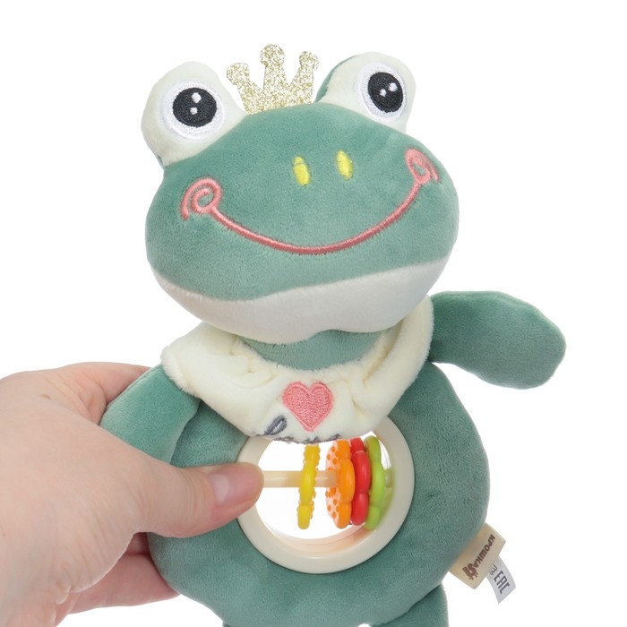 Игрушка-погремушка мягкая «Лягушастик», Крошка Я Игрушка-погремушка мягкая «Лягушастик», Крошка Я