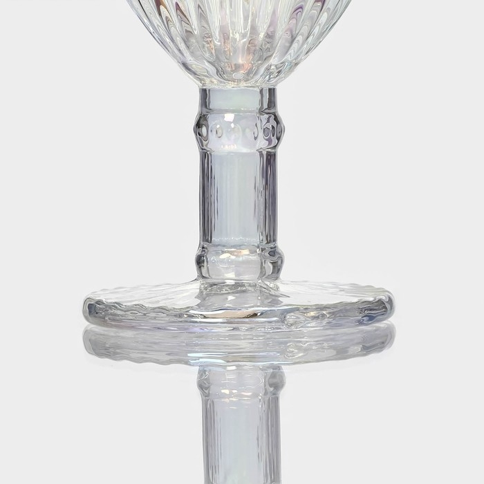 Бокал для вина стеклянный Magistro «Босфор», 250 мл, 8,5×16,5 см, цвет перламутровый Бокал для вина стеклянный Magistro «Босфор», 250 мл, 8,5×16,5 см, цвет перламутровый