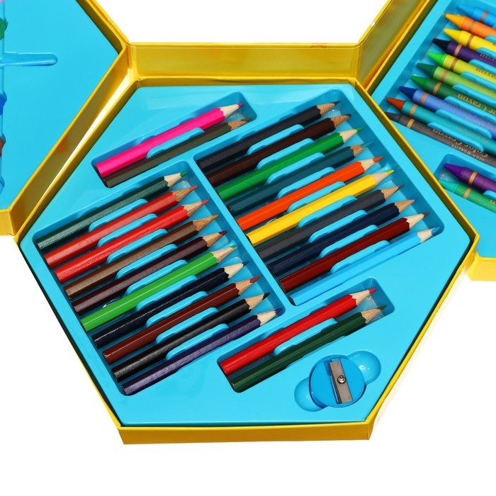 Набор для рисования 112 предметов Желтый Набор для рисования 112 предметов Желтый