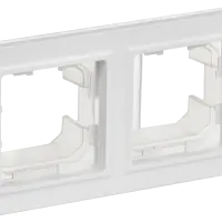 BRITE Рамка 2-местная IP44 РУ-2-БрАБ-44 арктический белый IEK