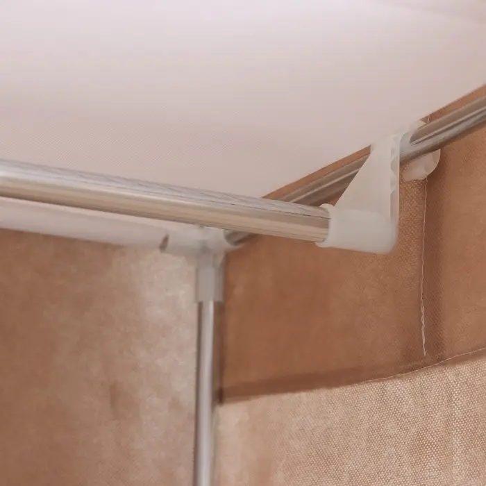 Шкаф тканевый каркасный, складной LaDо́m, 70&times;45&times;150 см, бежевый