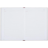 Ежедневник недатированный А5+, 136л, VELVET белый  3-115/23