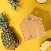 VETTA Доска разделочная, бамбук, силикон, 19.6х21х0.9см