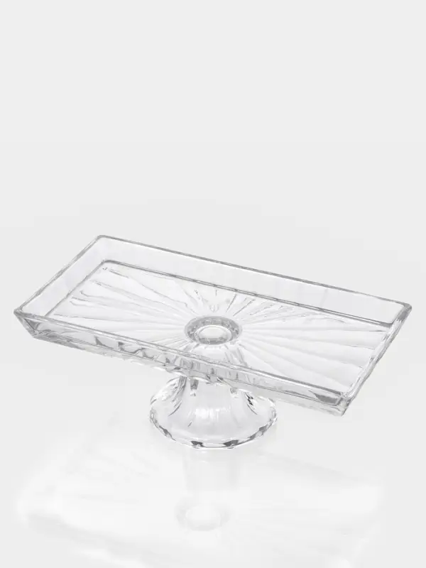 Блюдо на ножке Блюдо на ножке "Шубница" 27,4х14х10 см, прозрачная