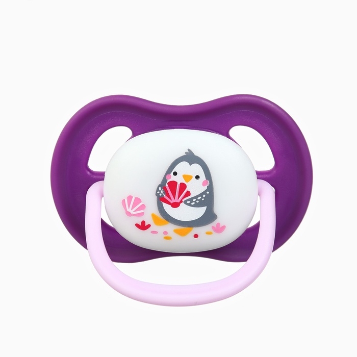 Соска - пустышка анатомическая Крошка Я  Соска - пустышка анатомическая Крошка Я "Для девочки" от 6 мес., 2 шт., держатель 1 шт. + контейнер