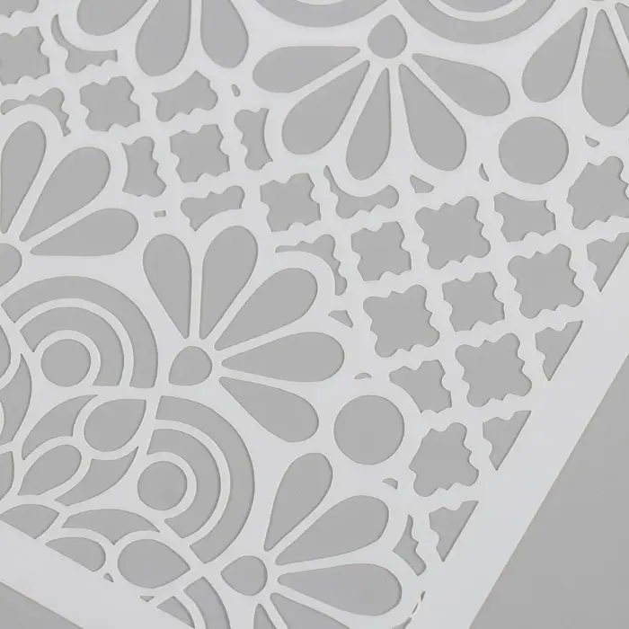 Трафарет пластик "Цветочный узор" 15х15 см