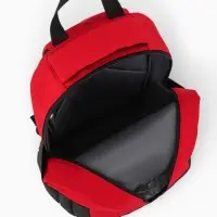 Рюкзак, 27*14*38,5 см, 2 отд 3н/карм, Комби, Водонепрон. дно, красный/черн