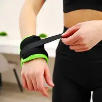 Утяжелители неопреновые ONLYTOP, 2 шт. &times; 0.25 кг, цвет чёрный/салатовый