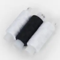 Нитки &laquo;Домино&raquo;, 45ЛЛ, 150 м, набор 3 шт., чёрный/белый МИКС