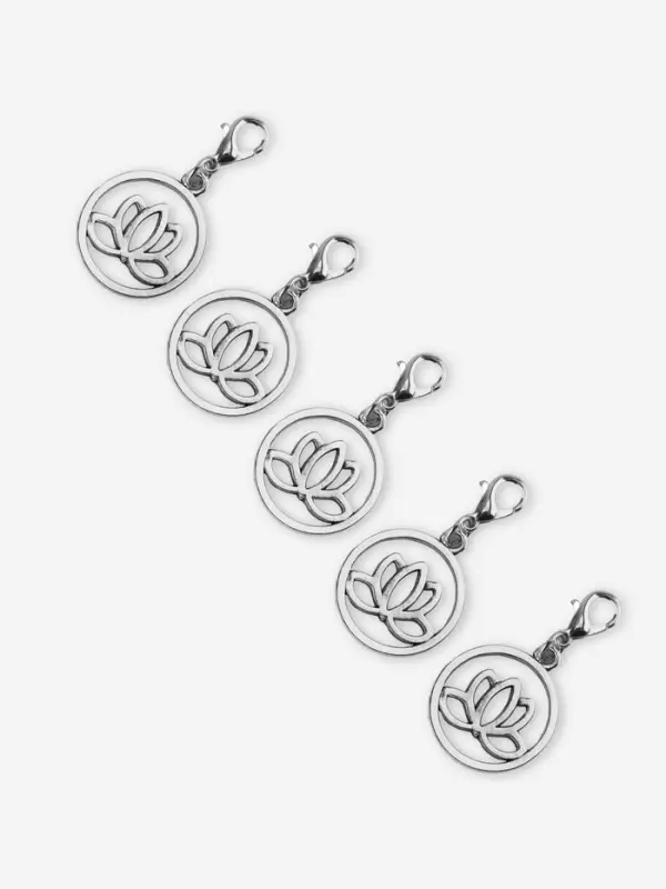 Маркеры для петель &laquo;Лотос&raquo;, d=20 мм, 5 шт., цвет серебряный