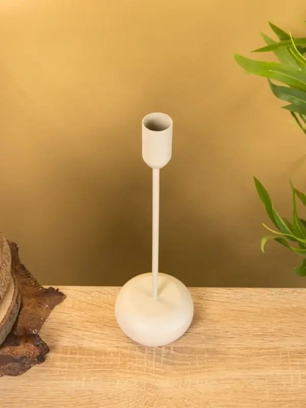 Подсвечник на 1 свечу текстурный  Подсвечник на 1 свечу текстурный "Фисташковый" 8х8х25,5 см