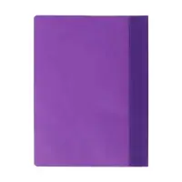 Папка-скоросшиватель Calligrata, А4, 120 мкм, фиолетовая, прозрачный верх