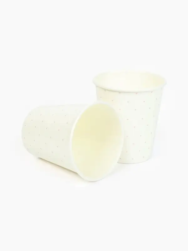 Стакан одноразовый бумажный «С Днём рождения», белый, 250мл