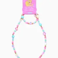 Набор детский &laquo;Выбражулька. Смайл&raquo;, 2 предмета: бусы, браслет, разноцветный