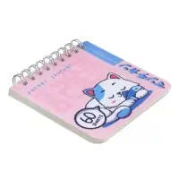 "POCKET JOURNAL" 90 х 90 мм, 60 Л, (4 ВИДA) НА ГРЕБНЕ "KAWAII ANIMALS"