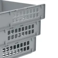 Набор лотков для бумаг &laquo;Стамм&raquo; STRONG, А4, горизонтальный, на металлических стержнях, 3 отделения, серый