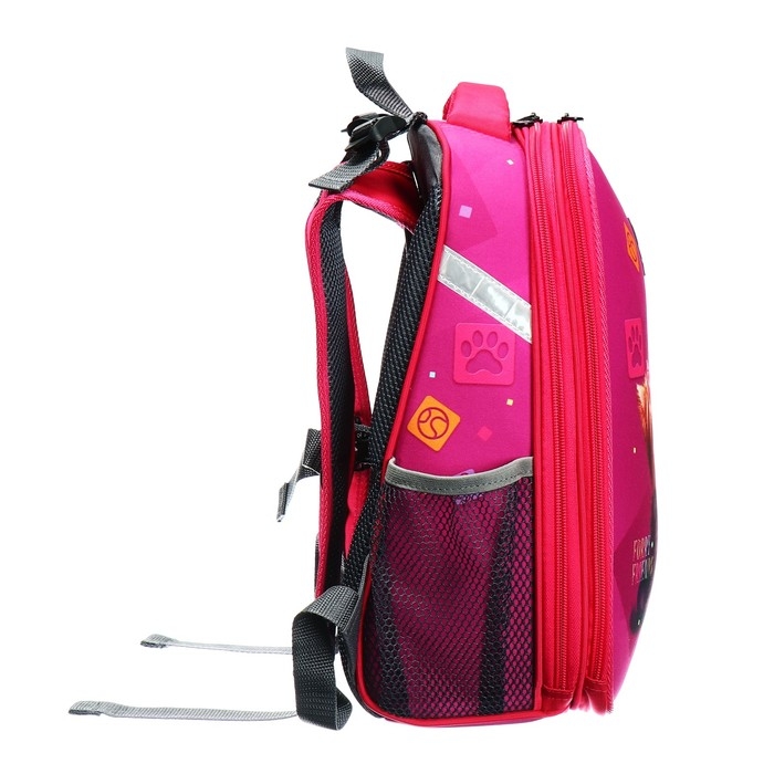 Рюкзак каркасный школьный 38 х 30 х 16 см, эргономичная спинка, Stavia Рюкзак каркасный школьный 38 х 30 х 16 см, эргономичная спинка, Stavia "Йорки", розовый