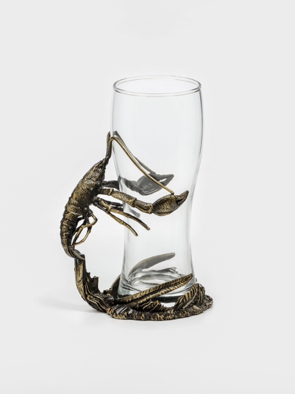 Бокал для пива Бокал для пива "Рак", 9.2 х 18.5, мельхиор