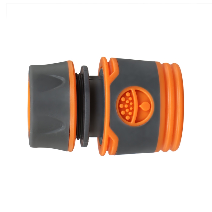 Коннектор, 1/2 Коннектор, 1/2" (12 мм), быстросъёмное соединение, прорезиненный пластик, Greengo