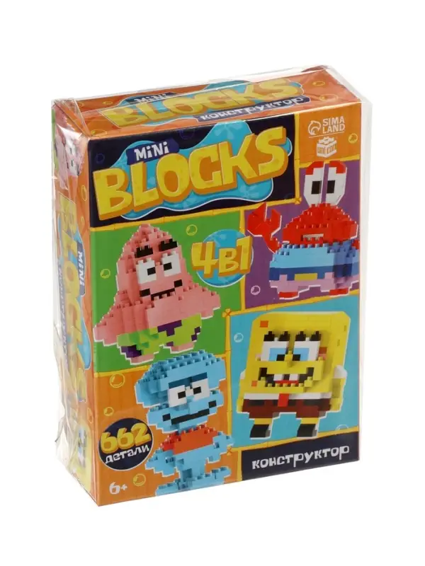 UNICON Конструктор  UNICON Конструктор "Mini Blocks, Подводный мир", 4в1