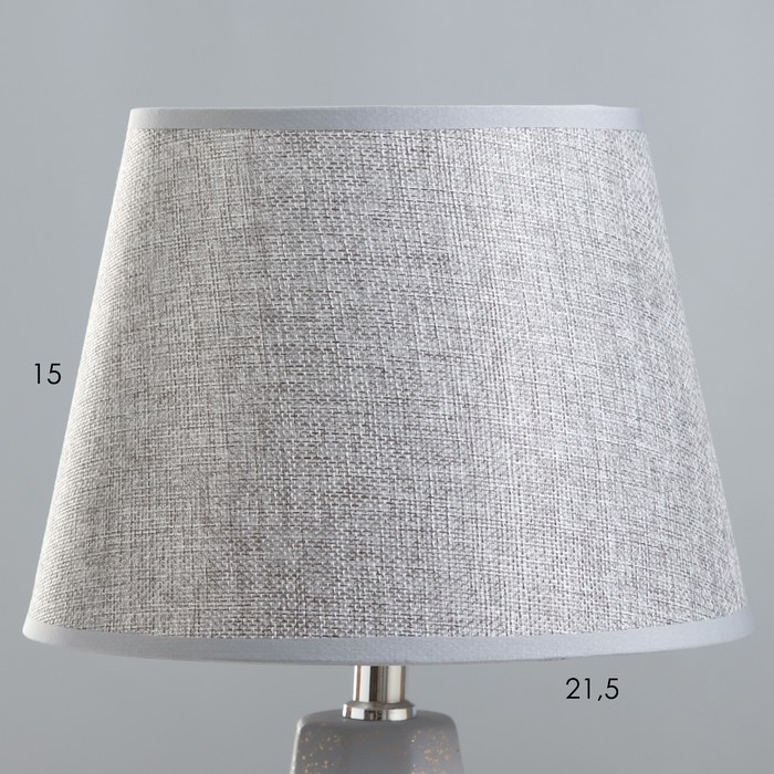 Настольная лампа Настольная лампа "Айседора" E14 40Вт серый-золото 23х23х40 см RISALUX