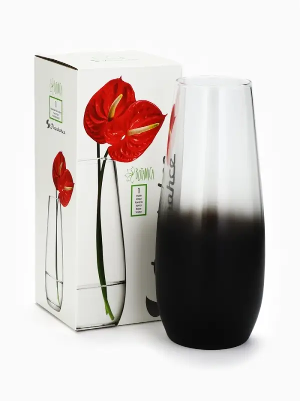 Ваза для цветов &laquo;Градиент&raquo; стеклянная, 26 см, 1.7 л.