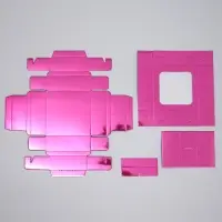 Коробка для конфет, кондитерская упаковка, 4 ячейки, «Розовая», 10.5 х 10.5 х 3.5 см