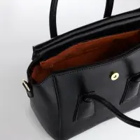 Сумка женская мессенджер на магните, 35&times;15&times;23 см, чёрная