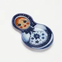 Блюдо в форме матрёшки &laquo;Новый год&raquo;, 14.5&times;22 см