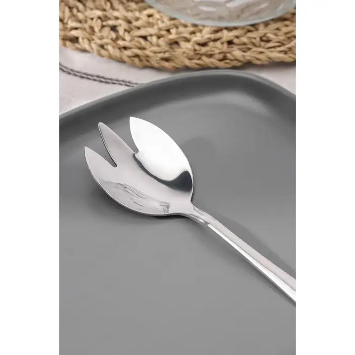 Вилка для салата из нержавеющей стали Magistro «Дабл», длина 19,7 см, на подвесе, цвет серебряный Вилка для салата из нержавеющей стали Magistro «Дабл», длина 19,7 см, на подвесе, цвет серебряный