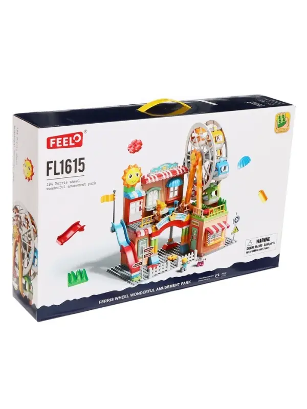 Конструктор Город &laquo;Парк аттракционов&raquo;, 194 детали