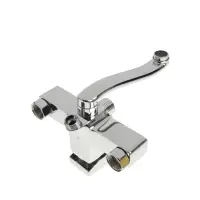 Смеситель для ванны ZEIN Z2245, короткий излив, картридж 35 мм, с душевым набором, хром