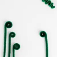 Синельная проволока, набор 50 шт., тёмно-зелёная, 30 см