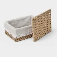 Корзины для хранения SL Home, плетёные, ручной работы, 3 шт.: от 18&times;12&times;8 см до 26&times;20&times;12 см