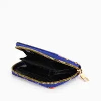 Кошелёк на молнии Выбражулька, 8.5&times;2.5&times;10.5 см, с принтом, синий