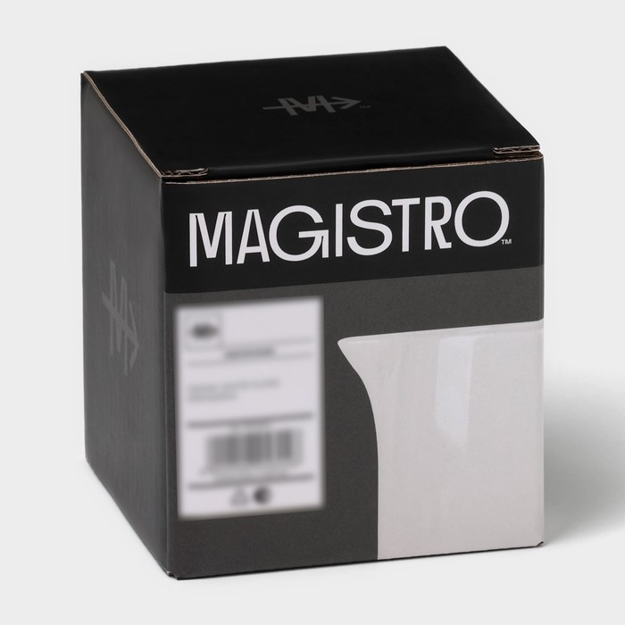 Молочник керамический Magistro White gloss, 250 мл Молочник керамический Magistro White gloss, 250 мл
